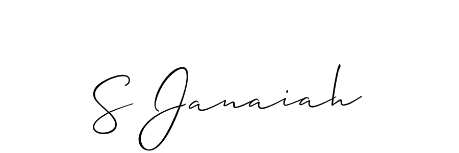 This is the best signature style for the S Janaiah name. Also you like these signature font (Allison_Script). Mix name signature. S Janaiah signature style 2 images and pictures png