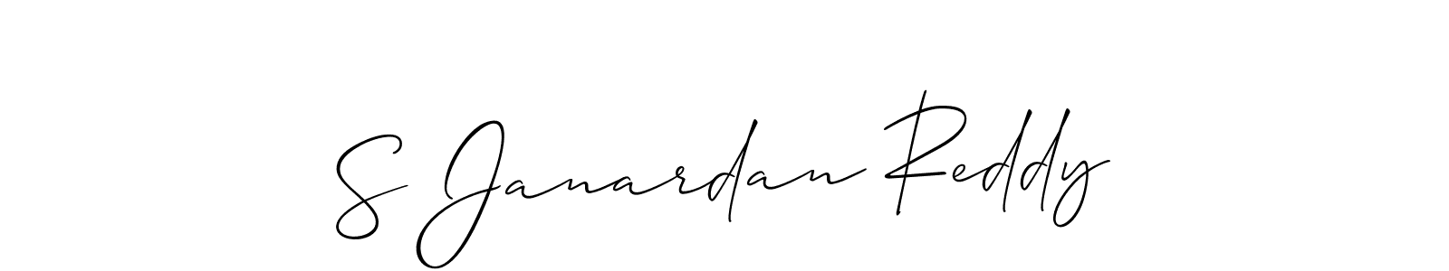 You should practise on your own different ways (Allison_Script) to write your name (S Janardan Reddy) in signature. don't let someone else do it for you. S Janardan Reddy signature style 2 images and pictures png