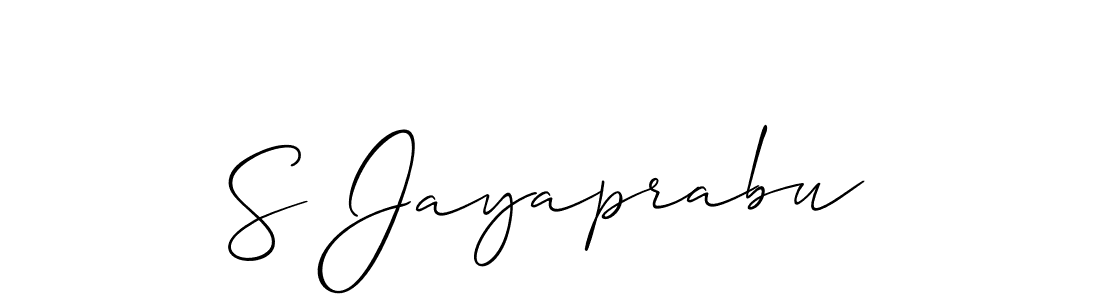 How to Draw S Jayaprabu signature style? Allison_Script is a latest design signature styles for name S Jayaprabu. S Jayaprabu signature style 2 images and pictures png