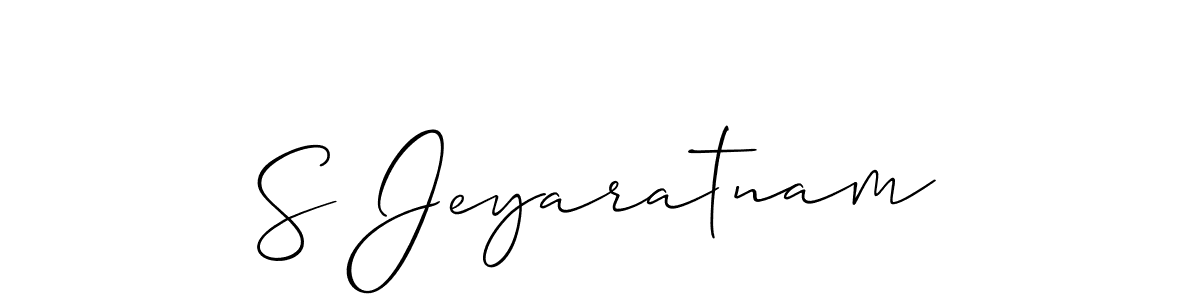 Best and Professional Signature Style for S Jeyaratnam. Allison_Script Best Signature Style Collection. S Jeyaratnam signature style 2 images and pictures png