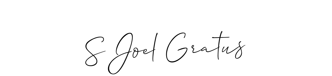 Best and Professional Signature Style for S Joel Gratus. Allison_Script Best Signature Style Collection. S Joel Gratus signature style 2 images and pictures png