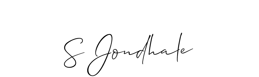 Similarly Allison_Script is the best handwritten signature design. Signature creator online .You can use it as an online autograph creator for name S Jondhale. S Jondhale signature style 2 images and pictures png