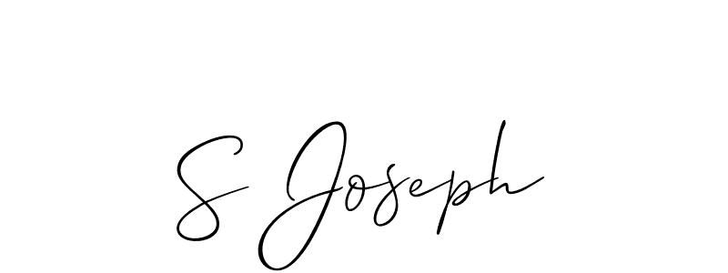 Make a short S Joseph signature style. Manage your documents anywhere anytime using Allison_Script. Create and add eSignatures, submit forms, share and send files easily. S Joseph signature style 2 images and pictures png