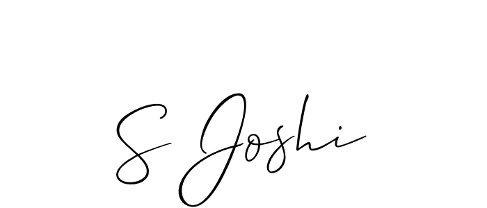 Make a short S Joshi signature style. Manage your documents anywhere anytime using Allison_Script. Create and add eSignatures, submit forms, share and send files easily. S Joshi signature style 2 images and pictures png