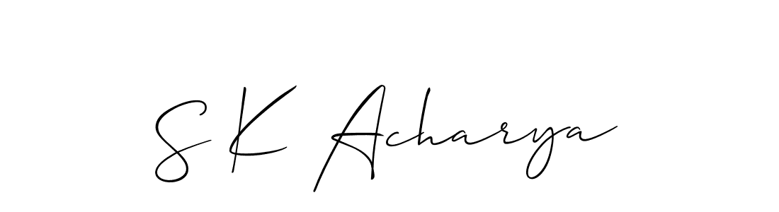 Once you've used our free online signature maker to create your best signature Allison_Script style, it's time to enjoy all of the benefits that S K Acharya name signing documents. S K Acharya signature style 2 images and pictures png