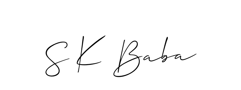 Make a beautiful signature design for name S K Baba. Use this online signature maker to create a handwritten signature for free. S K Baba signature style 2 images and pictures png