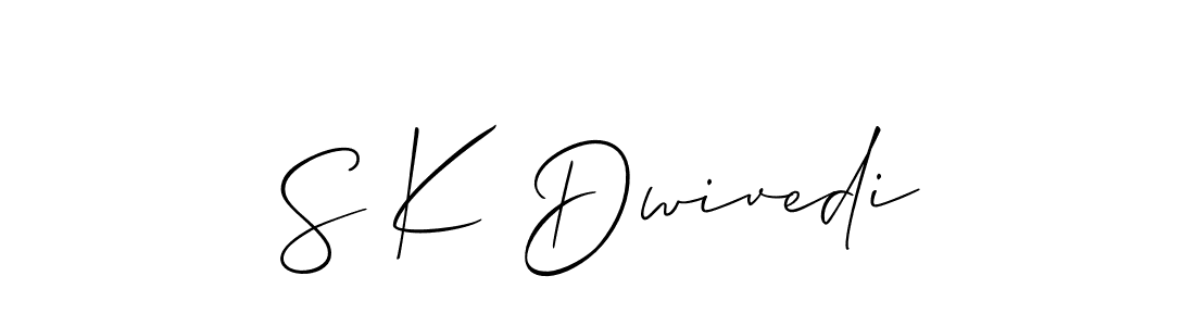 Use a signature maker to create a handwritten signature online. With this signature software, you can design (Allison_Script) your own signature for name S K Dwivedi. S K Dwivedi signature style 2 images and pictures png
