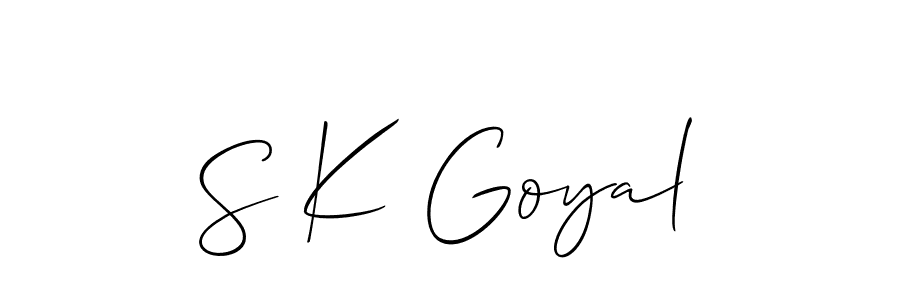 Make a beautiful signature design for name S K Goyal. Use this online signature maker to create a handwritten signature for free. S K Goyal signature style 2 images and pictures png