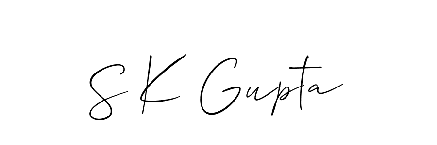 Similarly Allison_Script is the best handwritten signature design. Signature creator online .You can use it as an online autograph creator for name S K Gupta. S K Gupta signature style 2 images and pictures png