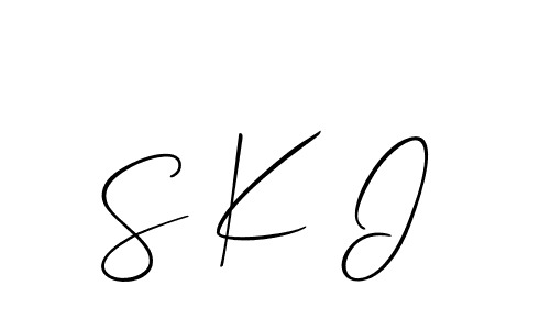 Also we have S K I name is the best signature style. Create professional handwritten signature collection using Allison_Script autograph style. S K I signature style 2 images and pictures png