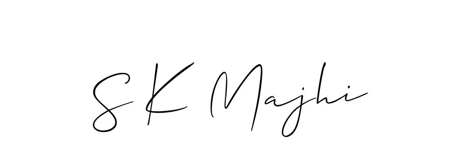 How to make S K Majhi signature? Allison_Script is a professional autograph style. Create handwritten signature for S K Majhi name. S K Majhi signature style 2 images and pictures png