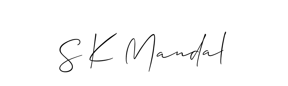 It looks lik you need a new signature style for name S K Mandal. Design unique handwritten (Allison_Script) signature with our free signature maker in just a few clicks. S K Mandal signature style 2 images and pictures png