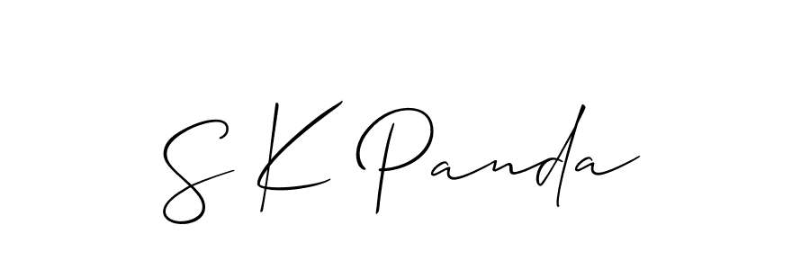 Also we have S K Panda name is the best signature style. Create professional handwritten signature collection using Allison_Script autograph style. S K Panda signature style 2 images and pictures png