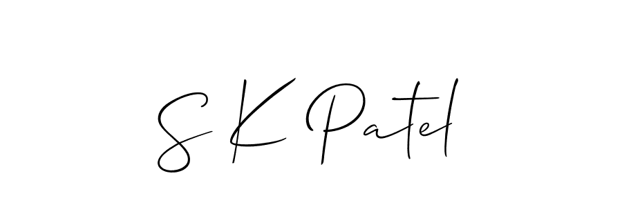 Best and Professional Signature Style for S K Patel. Allison_Script Best Signature Style Collection. S K Patel signature style 2 images and pictures png