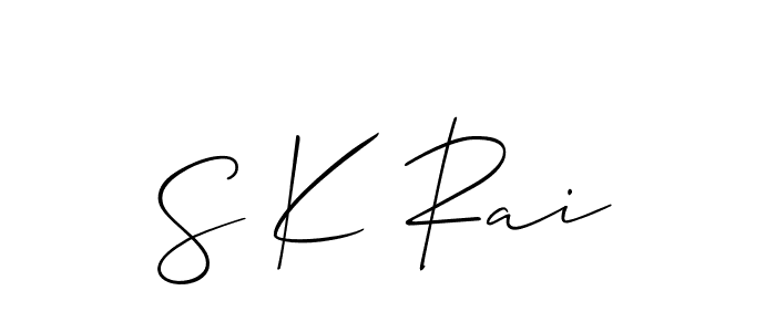 Best and Professional Signature Style for S K Rai. Allison_Script Best Signature Style Collection. S K Rai signature style 2 images and pictures png