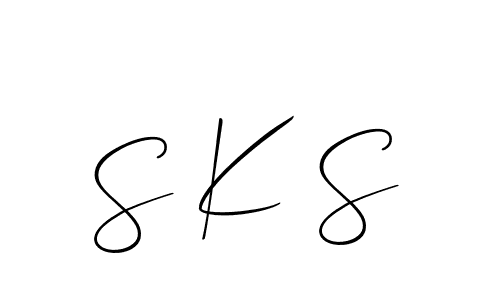 Create a beautiful signature design for name S K S. With this signature (Allison_Script) fonts, you can make a handwritten signature for free. S K S signature style 2 images and pictures png