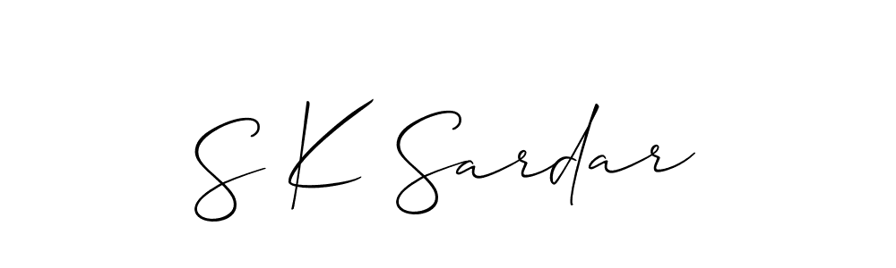 How to Draw S K Sardar signature style? Allison_Script is a latest design signature styles for name S K Sardar. S K Sardar signature style 2 images and pictures png