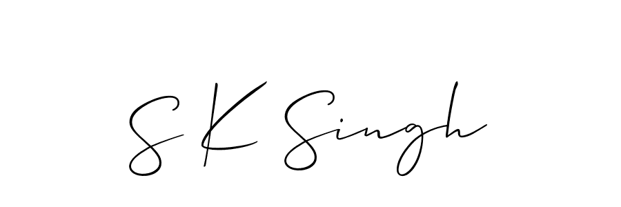 S K Singh stylish signature style. Best Handwritten Sign (Allison_Script) for my name. Handwritten Signature Collection Ideas for my name S K Singh. S K Singh signature style 2 images and pictures png