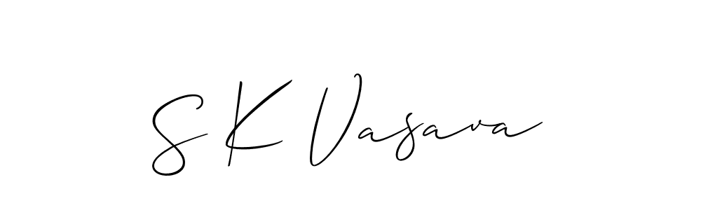 Similarly Allison_Script is the best handwritten signature design. Signature creator online .You can use it as an online autograph creator for name S K Vasava. S K Vasava signature style 2 images and pictures png