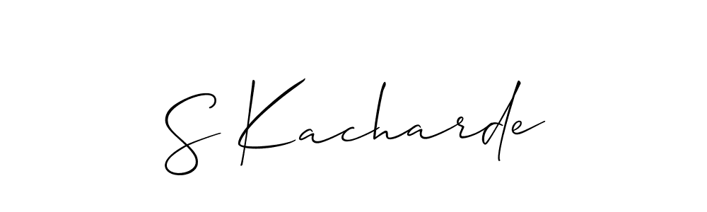 Check out images of Autograph of S Kacharde name. Actor S Kacharde Signature Style. Allison_Script is a professional sign style online. S Kacharde signature style 2 images and pictures png