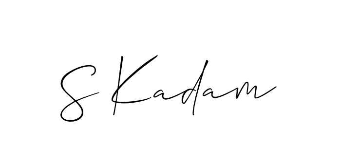 It looks lik you need a new signature style for name S Kadam. Design unique handwritten (Allison_Script) signature with our free signature maker in just a few clicks. S Kadam signature style 2 images and pictures png