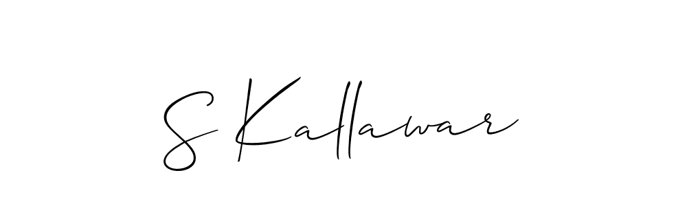 Make a beautiful signature design for name S Kallawar. Use this online signature maker to create a handwritten signature for free. S Kallawar signature style 2 images and pictures png