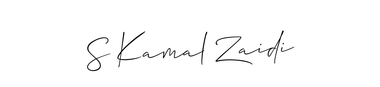 Also we have S Kamal Zaidi name is the best signature style. Create professional handwritten signature collection using Allison_Script autograph style. S Kamal Zaidi signature style 2 images and pictures png