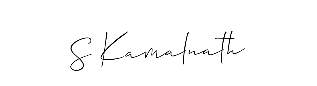 Best and Professional Signature Style for S Kamalnath. Allison_Script Best Signature Style Collection. S Kamalnath signature style 2 images and pictures png
