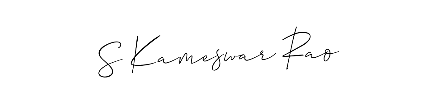 Similarly Allison_Script is the best handwritten signature design. Signature creator online .You can use it as an online autograph creator for name S Kameswar Rao. S Kameswar Rao signature style 2 images and pictures png