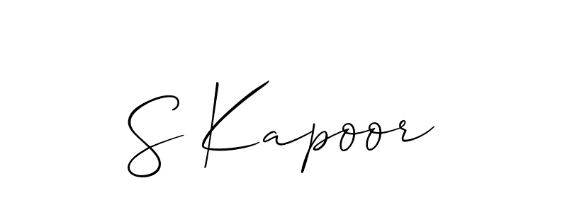 It looks lik you need a new signature style for name S Kapoor. Design unique handwritten (Allison_Script) signature with our free signature maker in just a few clicks. S Kapoor signature style 2 images and pictures png