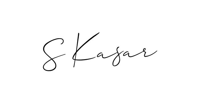 Make a beautiful signature design for name S Kasar. Use this online signature maker to create a handwritten signature for free. S Kasar signature style 2 images and pictures png