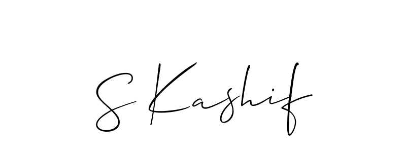 Create a beautiful signature design for name S Kashif. With this signature (Allison_Script) fonts, you can make a handwritten signature for free. S Kashif signature style 2 images and pictures png