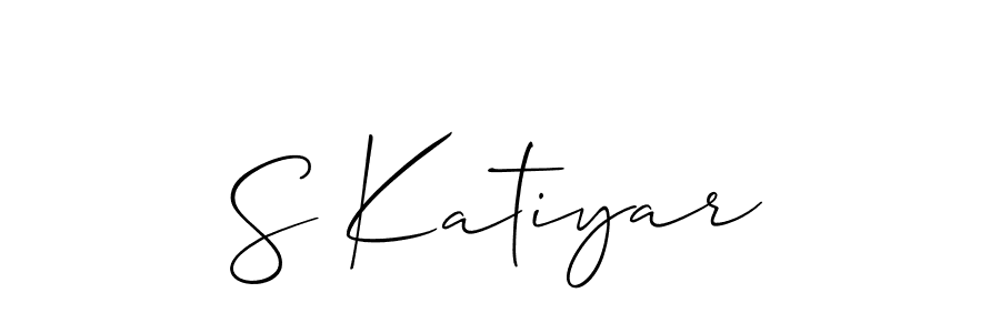Best and Professional Signature Style for S Katiyar. Allison_Script Best Signature Style Collection. S Katiyar signature style 2 images and pictures png