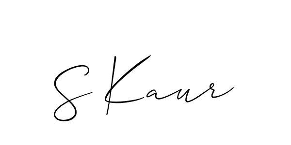It looks lik you need a new signature style for name S Kaur. Design unique handwritten (Allison_Script) signature with our free signature maker in just a few clicks. S Kaur signature style 2 images and pictures png