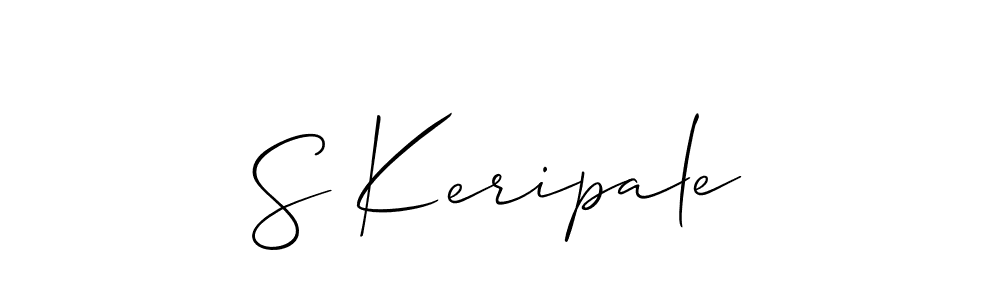 It looks lik you need a new signature style for name S Keripale. Design unique handwritten (Allison_Script) signature with our free signature maker in just a few clicks. S Keripale signature style 2 images and pictures png