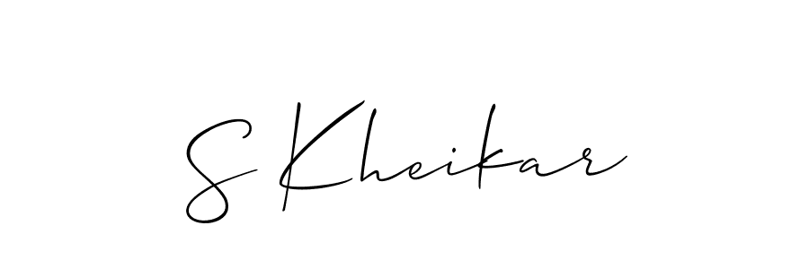 Once you've used our free online signature maker to create your best signature Allison_Script style, it's time to enjoy all of the benefits that S Kheikar name signing documents. S Kheikar signature style 2 images and pictures png