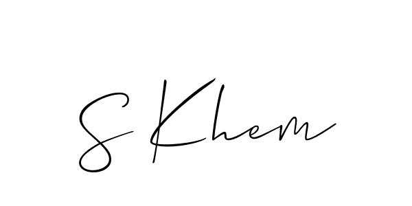 Once you've used our free online signature maker to create your best signature Allison_Script style, it's time to enjoy all of the benefits that S Khem name signing documents. S Khem signature style 2 images and pictures png