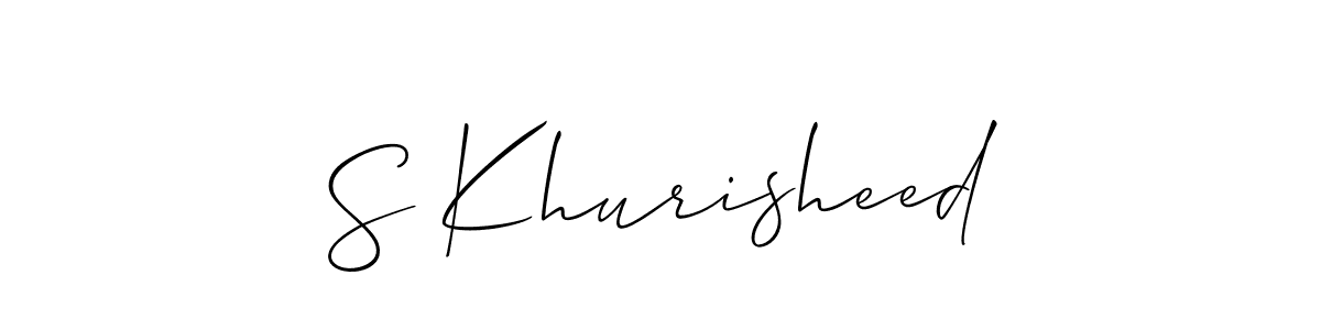 See photos of S Khurisheed official signature by Spectra . Check more albums & portfolios. Read reviews & check more about Allison_Script font. S Khurisheed signature style 2 images and pictures png