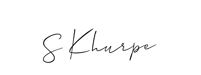 This is the best signature style for the S Khurpe name. Also you like these signature font (Allison_Script). Mix name signature. S Khurpe signature style 2 images and pictures png
