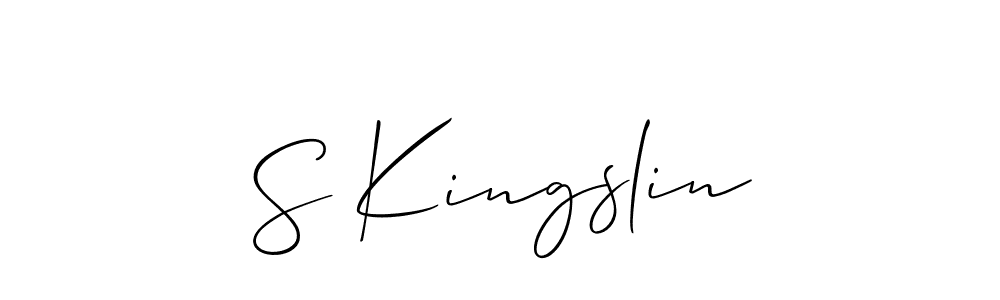 Once you've used our free online signature maker to create your best signature Allison_Script style, it's time to enjoy all of the benefits that S Kingslin name signing documents. S Kingslin signature style 2 images and pictures png