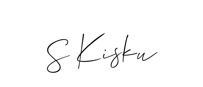 The best way (Allison_Script) to make a short signature is to pick only two or three words in your name. The name S Kisku include a total of six letters. For converting this name. S Kisku signature style 2 images and pictures png