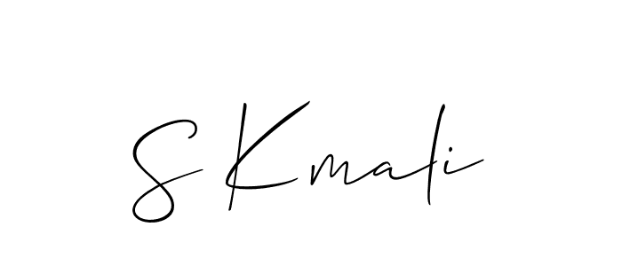 How to Draw S Kmali signature style? Allison_Script is a latest design signature styles for name S Kmali. S Kmali signature style 2 images and pictures png