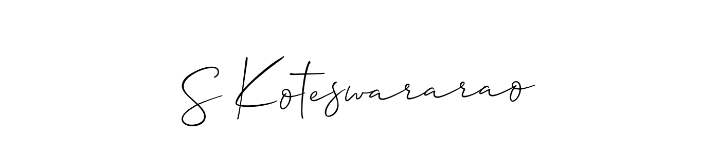 How to Draw S Koteswararao signature style? Allison_Script is a latest design signature styles for name S Koteswararao. S Koteswararao signature style 2 images and pictures png