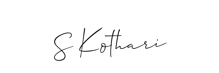 How to Draw S Kothari signature style? Allison_Script is a latest design signature styles for name S Kothari. S Kothari signature style 2 images and pictures png