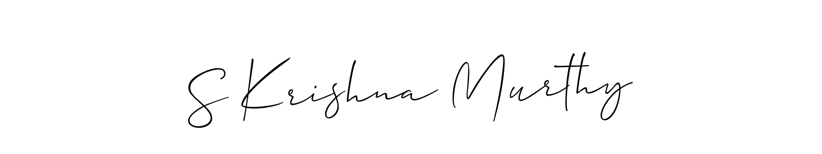 You should practise on your own different ways (Allison_Script) to write your name (S Krishna Murthy) in signature. don't let someone else do it for you. S Krishna Murthy signature style 2 images and pictures png