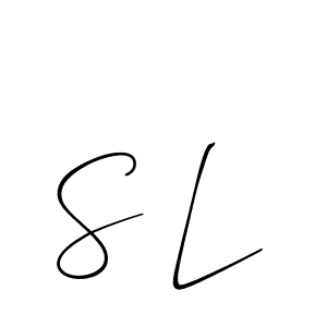 You should practise on your own different ways (Allison_Script) to write your name (S L) in signature. don't let someone else do it for you. S L signature style 2 images and pictures png