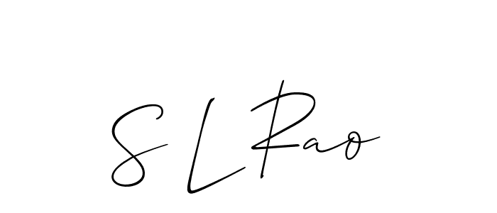 Here are the top 10 professional signature styles for the name S L Rao. These are the best autograph styles you can use for your name. S L Rao signature style 2 images and pictures png