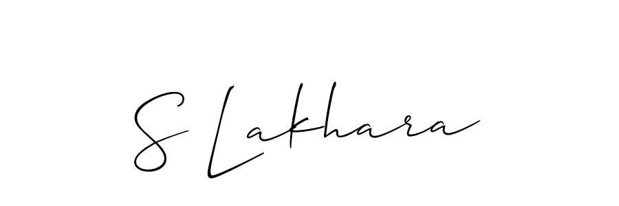 It looks lik you need a new signature style for name S Lakhara. Design unique handwritten (Allison_Script) signature with our free signature maker in just a few clicks. S Lakhara signature style 2 images and pictures png