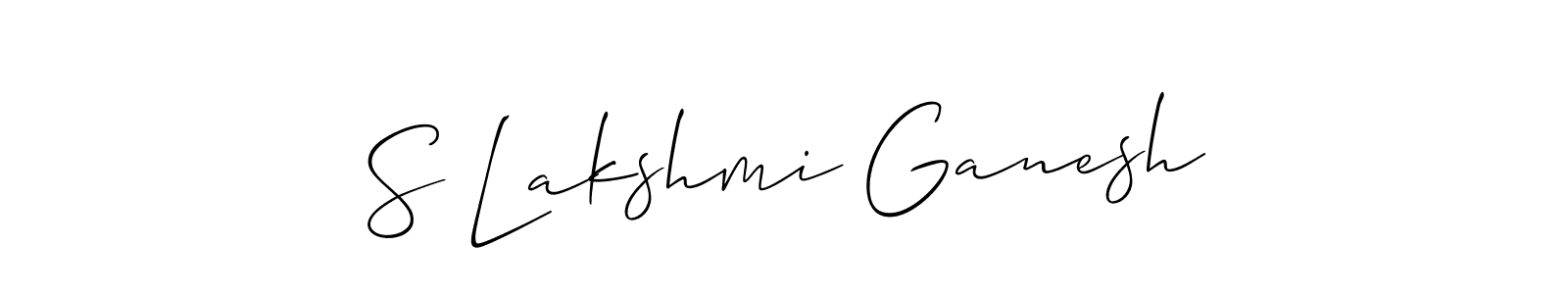 Make a beautiful signature design for name S Lakshmi Ganesh. Use this online signature maker to create a handwritten signature for free. S Lakshmi Ganesh signature style 2 images and pictures png