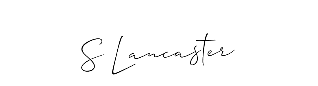 Create a beautiful signature design for name S Lancaster. With this signature (Allison_Script) fonts, you can make a handwritten signature for free. S Lancaster signature style 2 images and pictures png